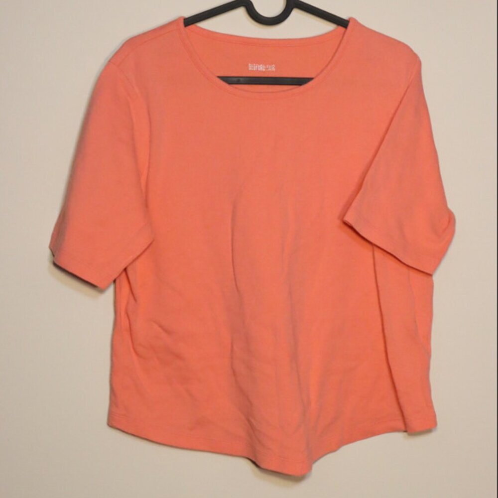 Bedford Fair Bedford Fair pink salmon short sleeved tshirt, PM,